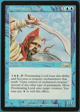Dominating Licid Exodus HEAVILY PLD Blue Rare MAGIC CARD (ID# 194473) ABUGames