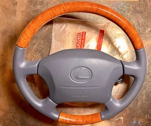 Lexus LX470 1998-2002 OEM Steering Wheel Toyota Grey Gray - Picture 1 of 9