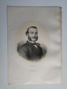 1867 Retrato Oval: Cándido Nocedal y Rodríguez de la Flor, La Coruña-Madrid - Picture 1 of 1