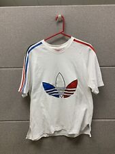 Adidas Trefoil Tricolor shirt - Size Large- Blue/white/red