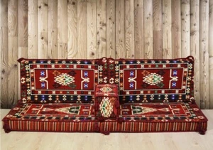 Sofa Set Arabic Turkish Kilim Corner Cushion pillows Lounge Couch With SPONGE - Picture 1 of 8
