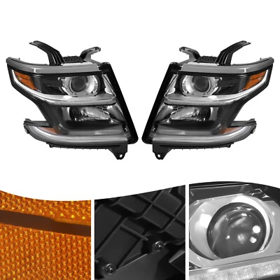 Juego de faros para Chevrolet Tahoe Suburban 2015-2017 par izquierdo y derecho diestro Foto 1 de 4