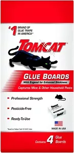 Tomcat Glue Boards with Immediate Grip Glue, Ready-To-Use, 4 Traps Free Shipping - Picture 1 of 14