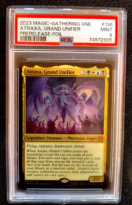 Atraxa Grand Unifier Foil #196 MTG 2023 PSA 9 Prerelease-Foil MINT!! - Picture 1 of 3