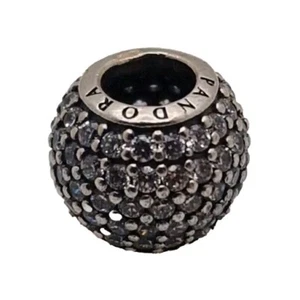 Pandora Retired Charm Pave Lights with Clear Zirconia 791051cz S925 ALE S/Silver - Picture 1 of 10