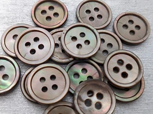 10x pequeños botones de nácar - 13,5 mm - blusas - botones de muñeca - Imagen 1 de 3