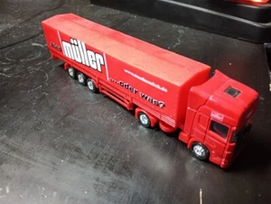 Modellino camion tir truck MULLER alles oder was Scania rimorchio die-cast A2 - Foto 1 di 5