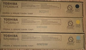 3 Toshiba TFC505U Toner Cartridge Yellow, Cyan, Black. Steal! - Picture 1 of 1