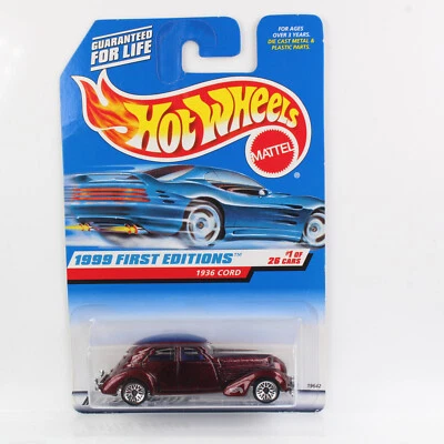 Hot Wheels 1999 - BLUE CARD COLLECTOR - 1936 CORD - FIRST EDITIONS - Bild 1 von 2