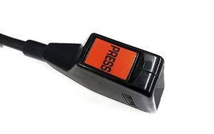 Pair Reflective Kangol PRESS Seatbelt Stalk Orange Decals - Inertia Static - Picture 1 of 1