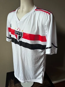 Adidas São Paulo SPFC #9 Men's Soccer Futbol Jersey (L) White - Picture 1 of 5