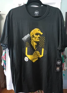 Pittsburgh Steelers Herren T-Shirt schwarz XXL Football 47 Marke neu mit Etikett BESCHREIBUNG LESEN - Bild 1 von 10