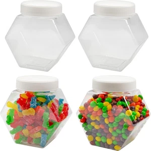 Füllhorn Marken Kunststoff Sechseck geformte Gläser (4er-Pack, 30oz); Wert weiß - Bild 1 von 9