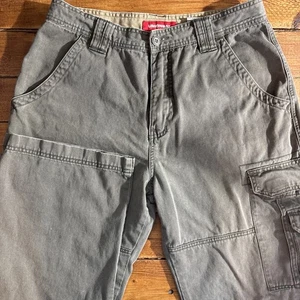 Pantaloni cargo vintage Unionbay uomo 33x32 (vestibilità 32x31) verde Y2K skater larghi grunge - Foto 1 di 10