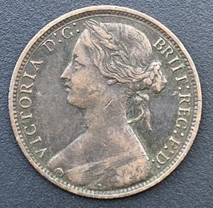 Victoria 1874H BH Penny Victorian Coin Lot E42 - Picture 1 of 2