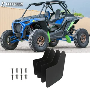 4x For Polaris RZR Turbo S Ranger Matte Mud Flaps Splash Guards Mudguard Mudflap - Picture 1 of 16