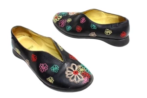 CAMPER TWINS SPIRAL SLIPPER BAILARINAS SHOES CHAUSSURES NEGRO FLORES 36 #35# - Imagen 1 de 8