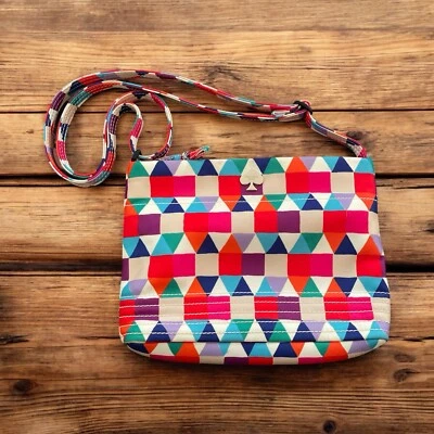Bolso Bandolera Kate Spade Mujer Pueblo Azulejo Geométrico Bolso de Mano Colorido Boho Foto 1 de 4