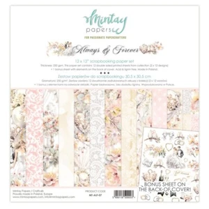 Mintay Papers - Always & Forever - 12x12 Paper Set + Bonus Sheet Wedding - Picture 1 of 9