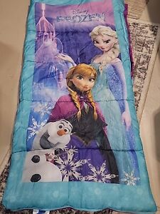 Disney Frozen Sleeping Bag Elsa Anna Olaf Sleepover Slumber Bag