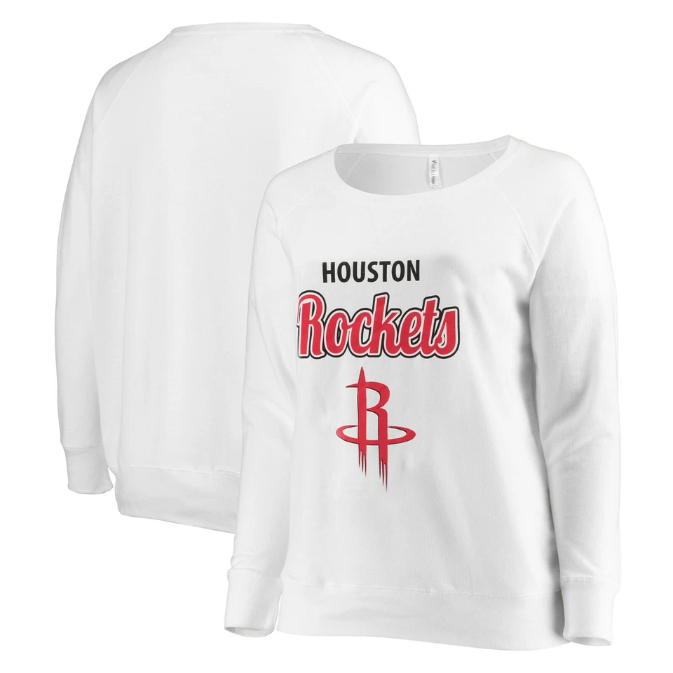Houston Rockets мягкий как виноград женщин изогнутый махровый сутулиться ворота толстовка 3 X - Изображение 1 из 1