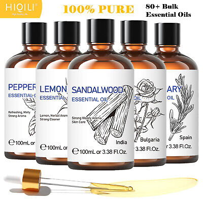 Bulk Essential Oils - Therapeutic Grade - 100% Pure & Natural - 10ml, 30ml,100ml