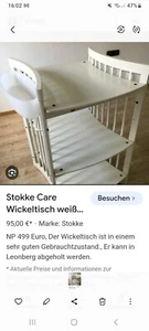 Wickeltisch stokke weiß GEBRAUCHT, - Bild 1 von 1