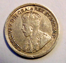 1918 CANADA  Canadian FIVE 5 cents piece silver coin