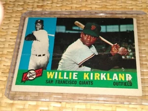 1960 Topps Willie Kirkland San Francisco Giants #172 creasing vintage original - Picture 1 of 2
