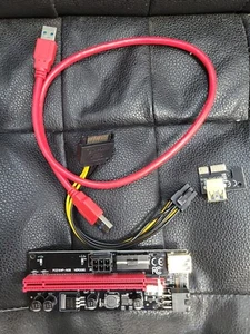 Elevador vertical PCE164P-N08 VER009S PCI-E X1 X16 6 pines para tarjeta de video/gráficos - Imagen 1 de 3