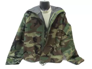 WOODLAND M81 CAMO MILITARY JACKET JSLIST TOP MOPP SUIT COAT CHEMICAL OVERGARMENT - Picture 1 of 12