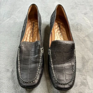 Walking Cradles Shoes Women's 10N Loafers Black Slip On Round Toe Casual Comfort - Picture 1 of 15