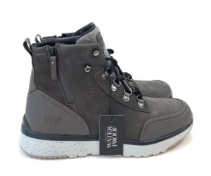 Ugg Caulder wasserdicht Leder Wolle Vliesfutter Herren dunkelgrau Stiefel 1094410 - Bild 1 von 12