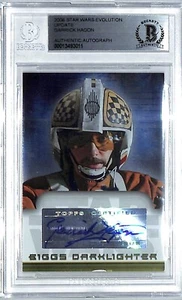 Star Wars Evolution 2006 Garrick Hagon ""Biggs Starlighter"" tarjeta firmada losa BAS - Imagen 1 de 3