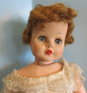 VINTAGE 28" SOFT TOUCH SKIN VINYL BROWN OPEN/CLOSE EYES COLLECTIBLE DOLL - Picture 1 of 10