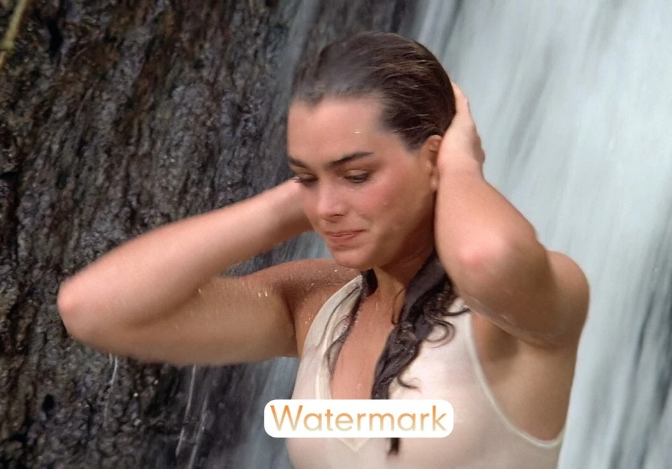 Sexy Camiseta Húmeda Brooke Shields PEEKABOO! ** Impresión de pigmento profesional (8,5"x11") Foto 1 de 1