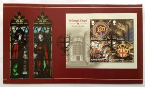 GB FDCovers.com 2017 Windsor Castle M/Sheet on First Day Cover, Windsor (Shield) - Picture 1 of 2