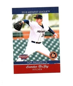 Brendan Mckay 2018 Midwest League Top Prospect card Bowling Green Hot Rods - Picture 1 of 1
