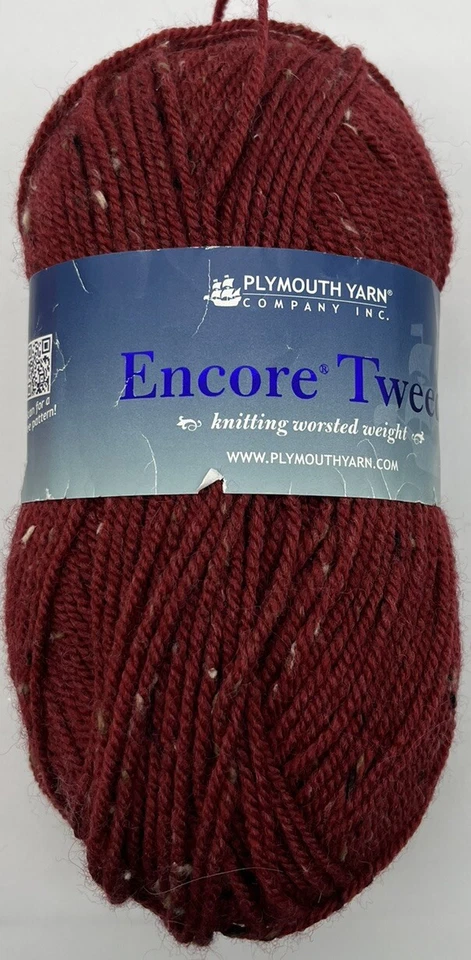Plymouth Encore Tweed Yarn "Rust" 1 Skein #1020 - Image 1 of 3
