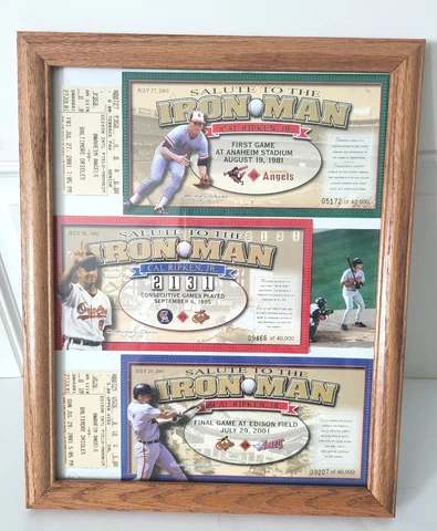2001 Los Angeles Angels “Salute to the Iron Man” Cal Ripken Jr Collector Cards Cover