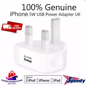 USB Charging Cable Charger CE UK Plug For iPhone X XR XS Max SE 5 6s 8 7 Plus - Picture 1 of 14