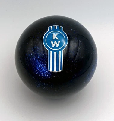 Kenworth Semi Camión Hanco Estilo Carretera Azul Perilla de Cambio Escama Foto 1 de 2