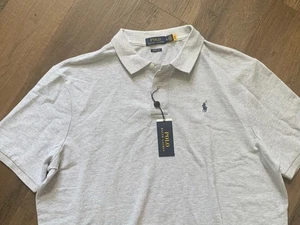 NWT Men's XL Polo Ralph Lauren Shirt Classic Fit Mesh Short Sleeve Gray $110 - Picture 1 of 4
