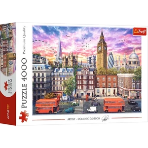 Trefl Red 4000 Piece Puzzle - Walking Around London - Picture 1 of 3