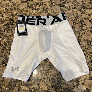 Under Armour Boys Size Medium YMD Diamond Utility Sliding Shorts with Cup NWT - Picture 1 of 5