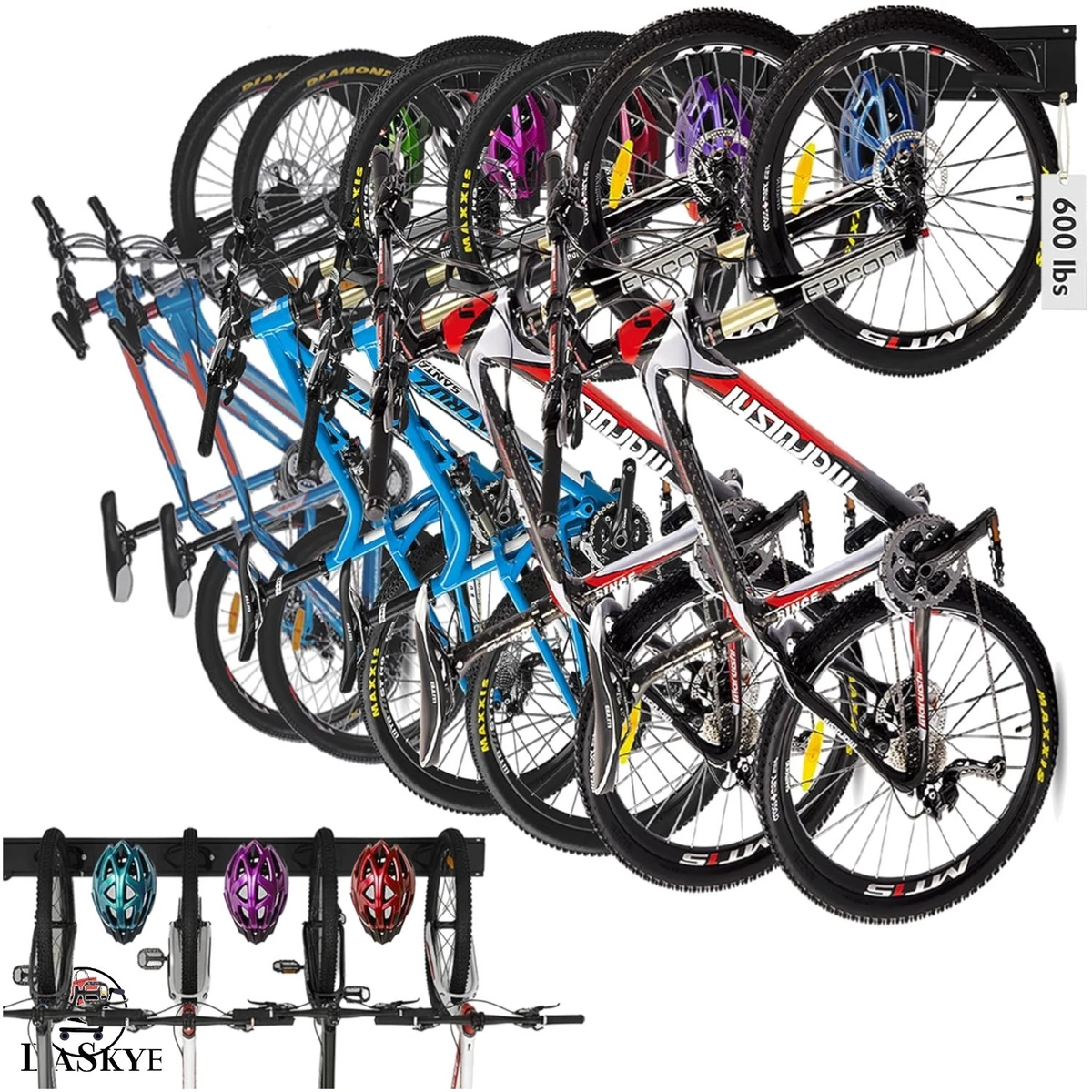 Soporte Para Bicicletas, 6 Portabicicletas Y 3