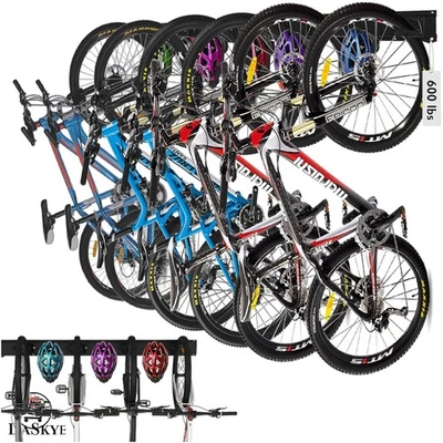 Portabicicletas Personalizable con 6 Ganchos - Solución que Ahorra Espacio para Ciclistas Foto 1 de 4