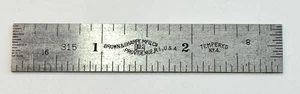Brown & Sharpe No. 315 3 pulgadas Regla Templada Nº 4 - Imagen 1 de 4