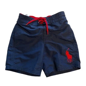 POLO Swim Trunks Boys Size 4T with Large Polo Horse Logo Beach Swimming Shorts - Picture 1 of 7