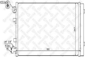 10-45673-SX Condenser, air conditioning OE: 921100001R - Picture 1 of 1